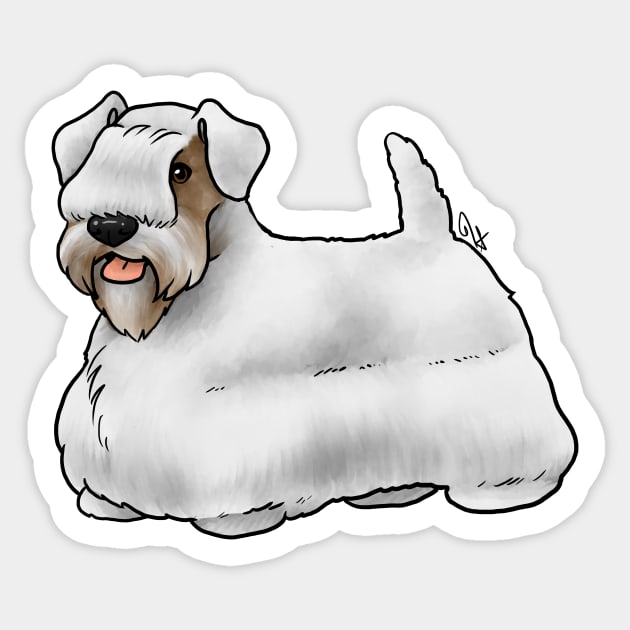 Dog - Sealyham Terrier - Tan Sticker by Jen's Dogs Custom Gifts and Designs